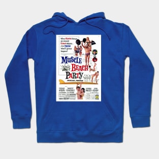 Vintage Movie - Muscle Beach Party Poster Hoodie